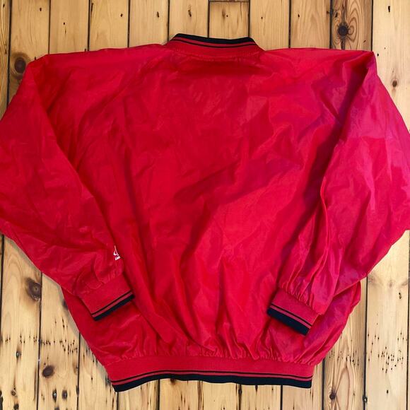 Vintage 1990s Cincinnati Reds Baseball Logo Athletic Windbreaker Jacket Large - Picture 4 of 4
